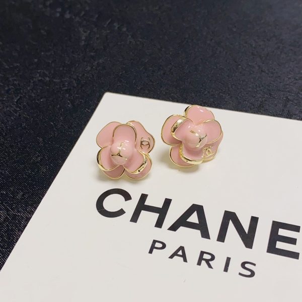 18K CC Camellia Earrings - 图片 4