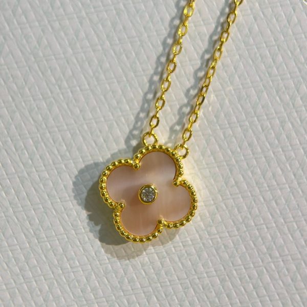 18K Sweet Alhambra Pink Clover Necklace - 图片 7