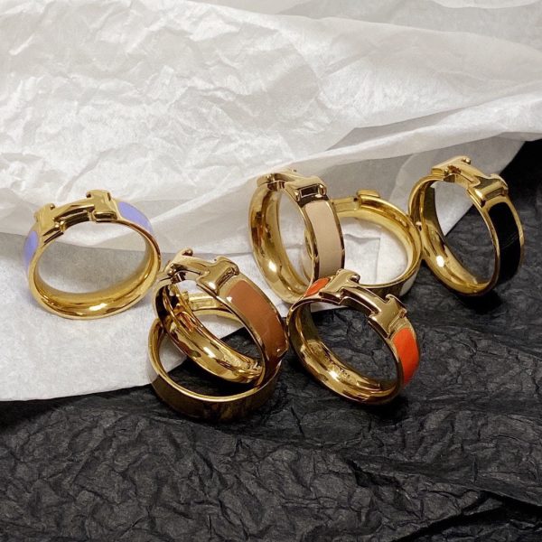 18K Vintage Clic H Ring - 图片 14
