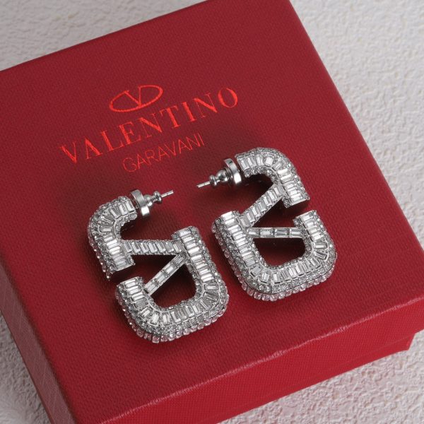 18K Vlogo Crystals Earrings - 图片 6