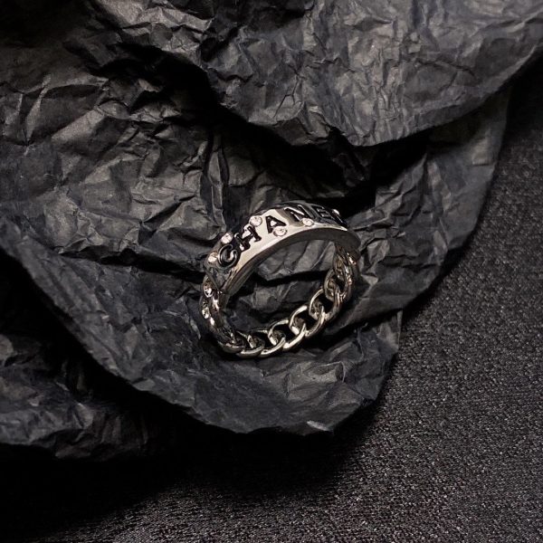 18K CC Chain Link Ring - Image 6