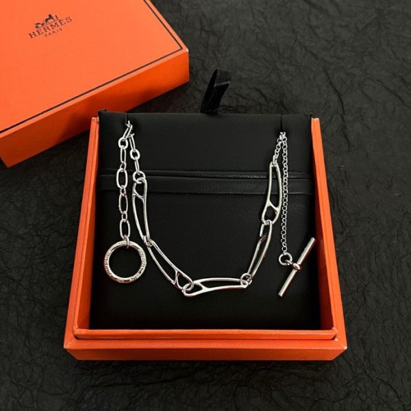 18K Chaine D'ancre Chain H Necklace - 图片 3