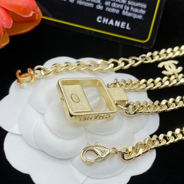 18K CC Bag Pendant Chain Necklace - Image 6