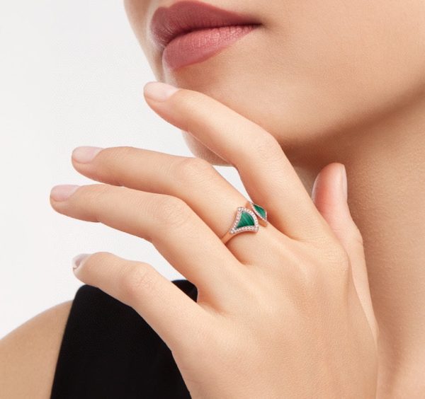 18K Divas' Dream Malachite Ring - 图片 2