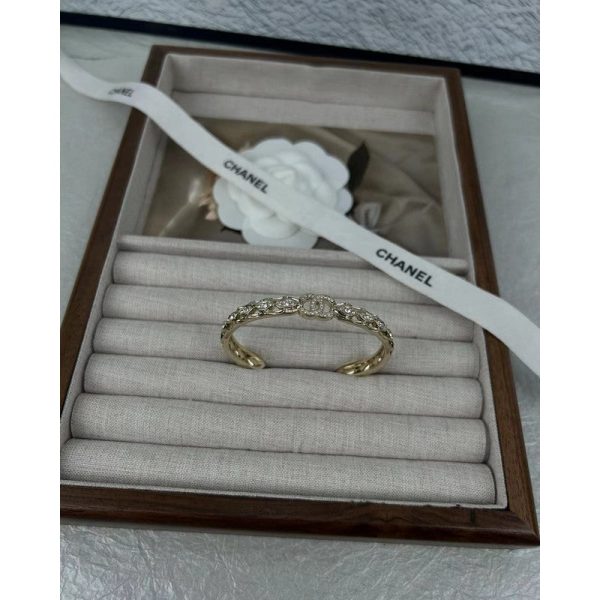 18K CC Zircon Cuff Bracelet - Image 6