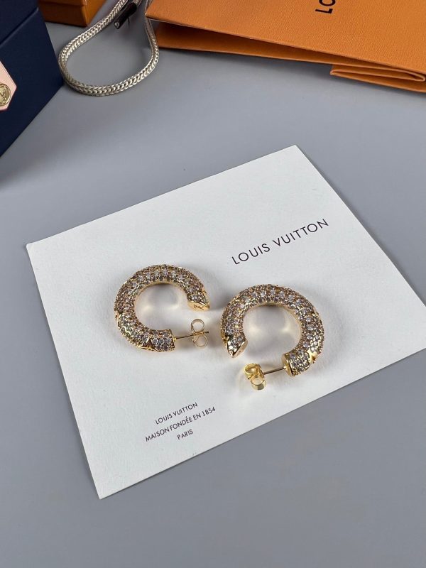 18k Louis Circle Diamonds Earrings - 图片 9
