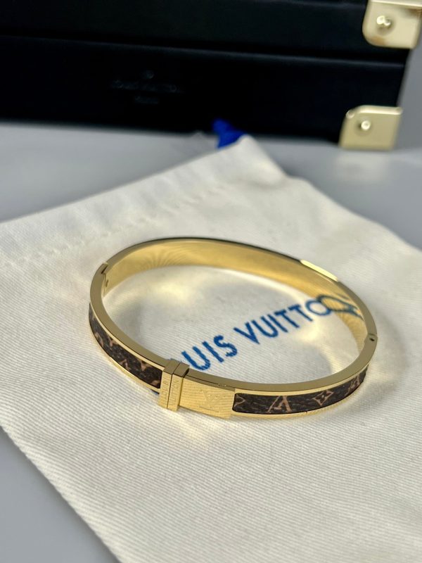 18K Louis Leather Bracelet - 图片 6