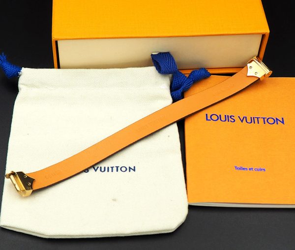 18K Louis Leather Vintage Bracelet - 图片 5