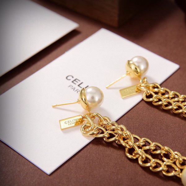 18K Triomphe Long Earrings - Image 6