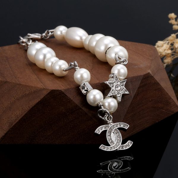 18K CC Pearls Chain Bracelet - Image 6