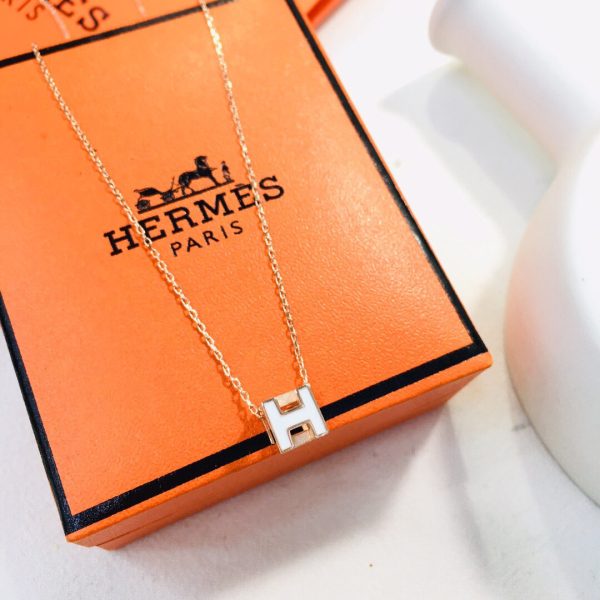 18K Cage D'H White H Necklace - 图片 5
