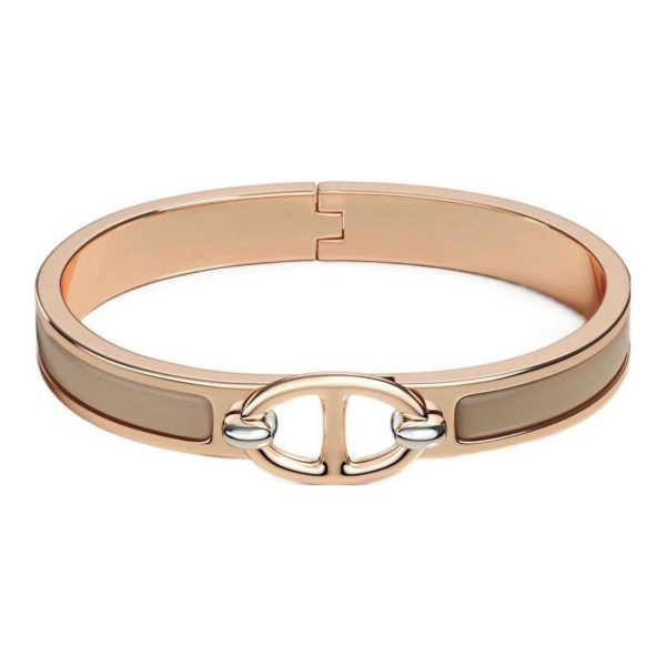 18K Mini Clic Chaîne D'ancre H Bracelet - 图片 5