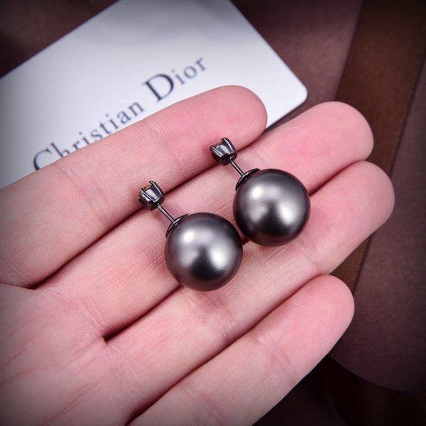 18K CD Tribales Black Earrings - 图片 2
