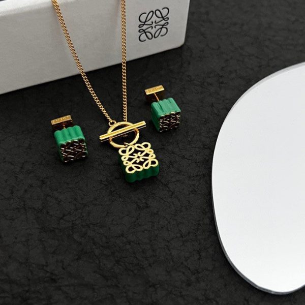18K Anagram Pendant Necklace - Image 5