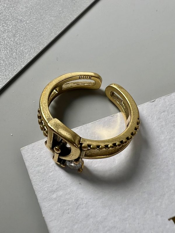 18K CD Crystal Rings - 图片 2