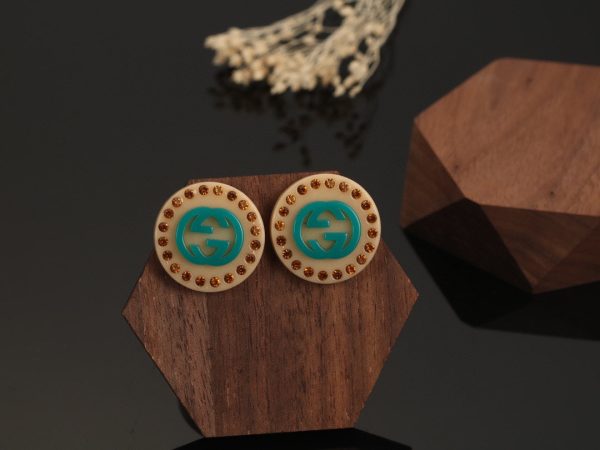 18K Double G Resin Earrings - 图片 4