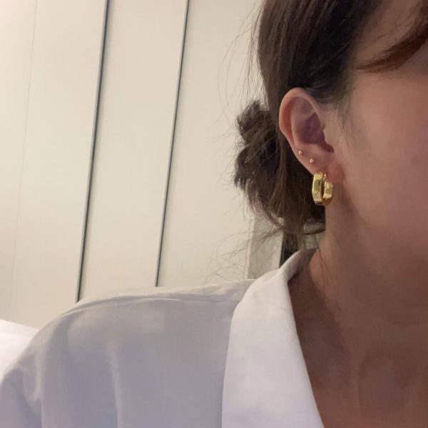 18K Love 2 Diamonds Earrings - 图片 6