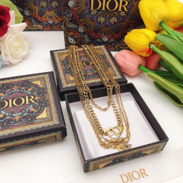 18K CD Multi Layer Necklace - 图片 3