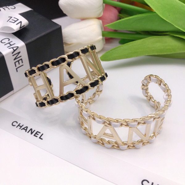 18K CC Vintage Pearl Cuff Bracelet - 图片 8