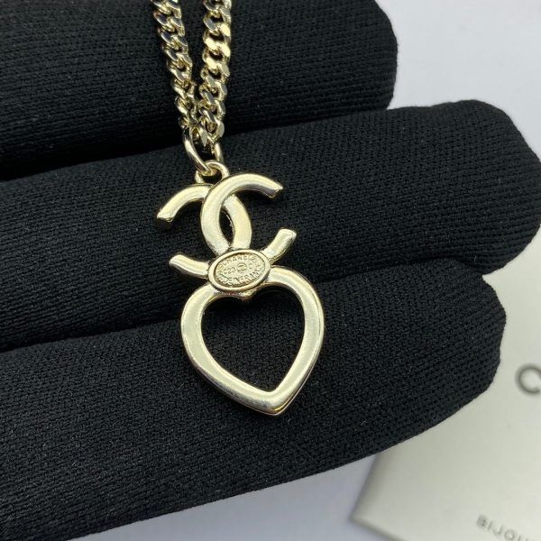 18K CC Heart Chain Necklace - 图片 5