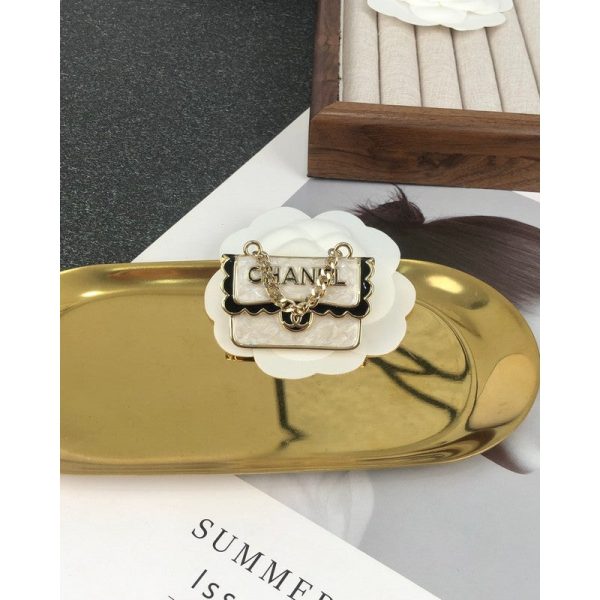 18K CC White Bag Brooch - 图片 6