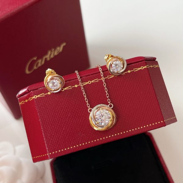 18K Trinity Earrings - Image 2