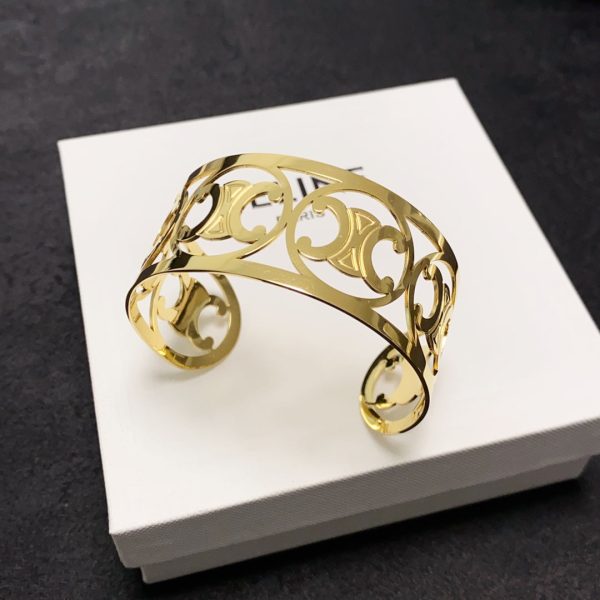 18K Triomphe Open Cuff Bracelet - 图片 5