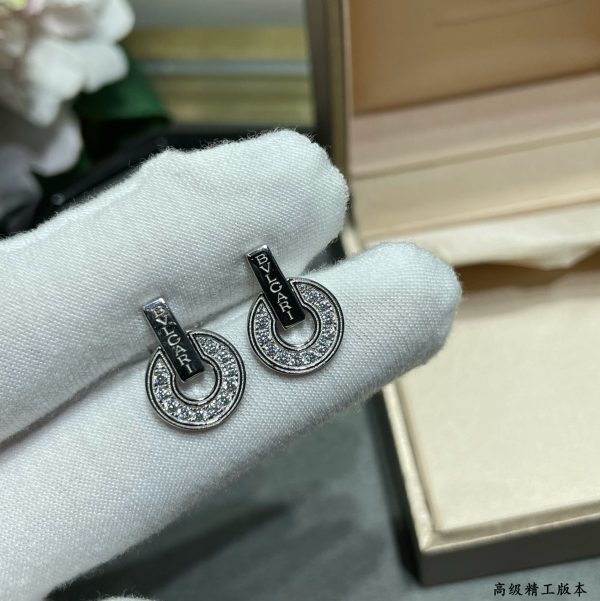 18K BV White Gold Earrings - Image 5
