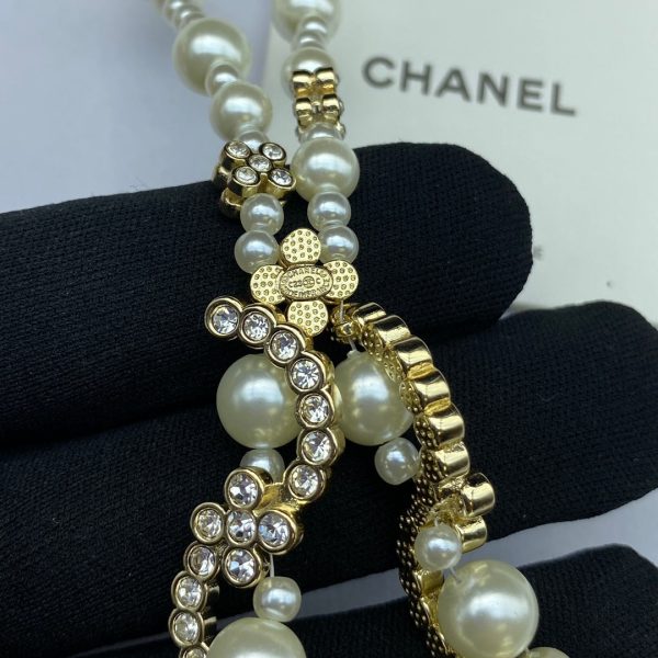 18K CC Pearl Chain Necklace - 图片 5