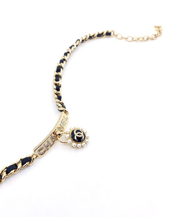 18K CC Pearls Choker Necklace - 图片 7