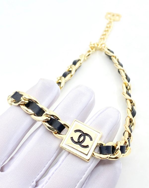 18K CC Leather Necklace - 图片 7