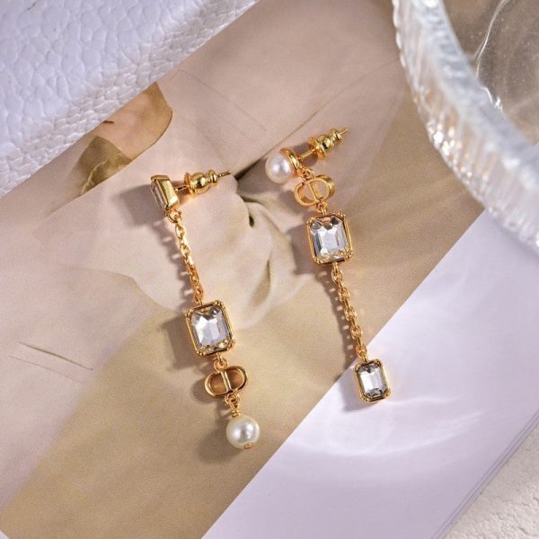 18K CD Tribales Crystal Earrings - 图片 5
