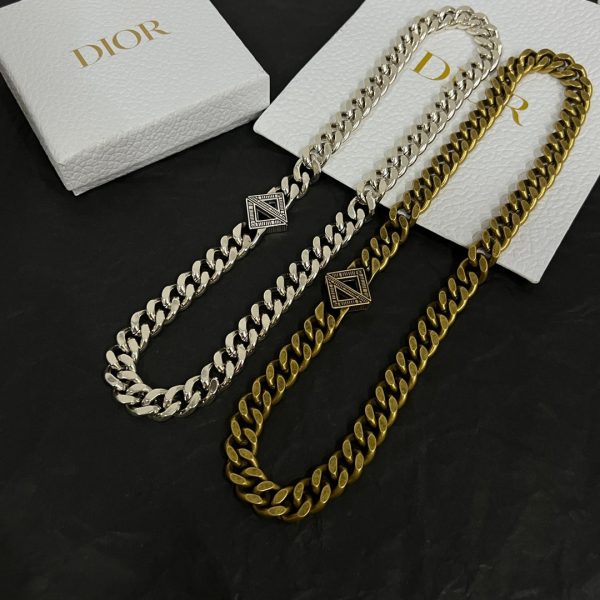 18K CD Diamond Chain Necklace - 图片 8