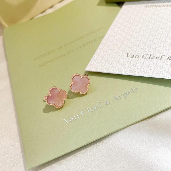 18K Magic Alhambra Pink Opale Earrings - 图片 9