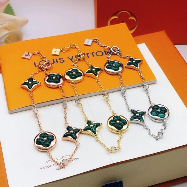 18K Louis Blossom Green Flower Bracelet - 图片 2