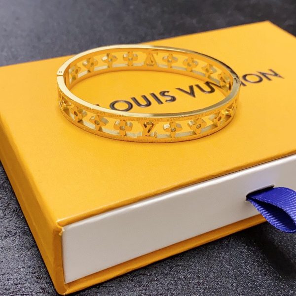 18K Louis Crystal Hollow Bracelet - 图片 8