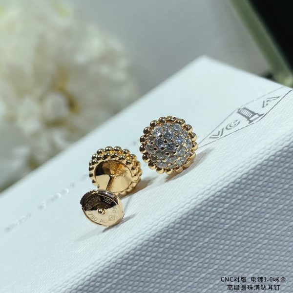 18K Perlée Diamonds Earrings - 图片 10