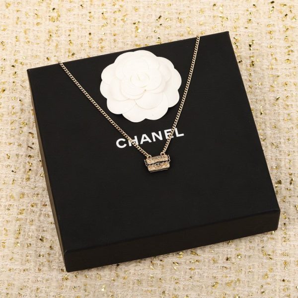 18K CC Bag Pendant Necklace - Image 5