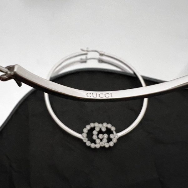 18K Double G Running Diamond Bracelet - 图片 2