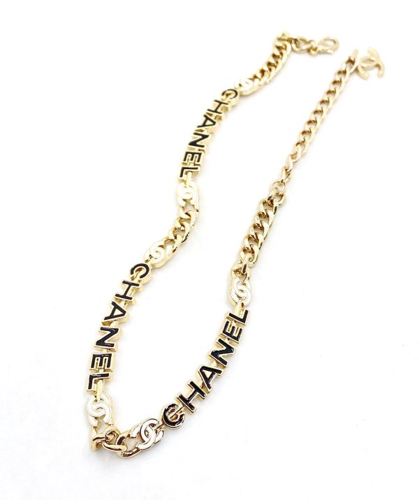 18K CC Chain Choker Necklace - Image 6