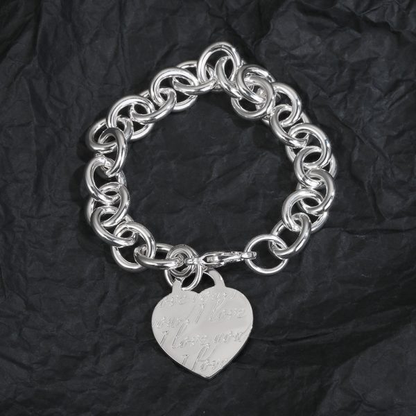 18K T Heart Tag Bracelet - 图片 11