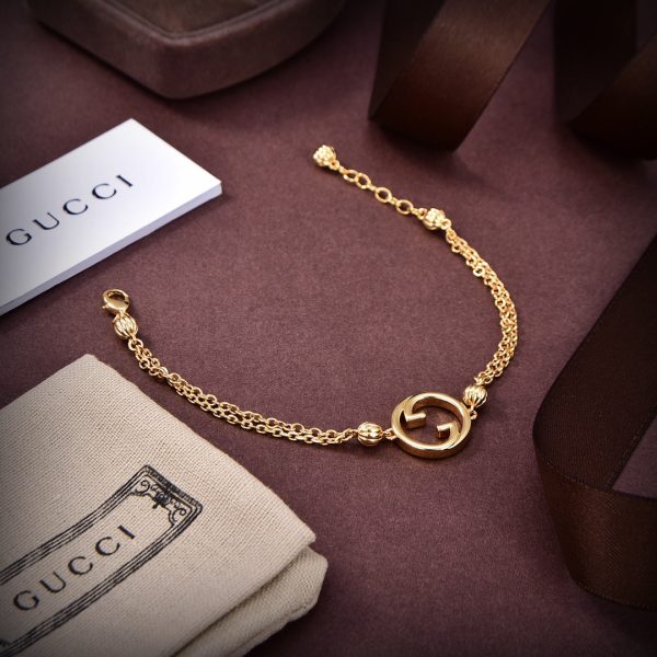 18K Double G Blondie Interlocking G Bracelet - 图片 6