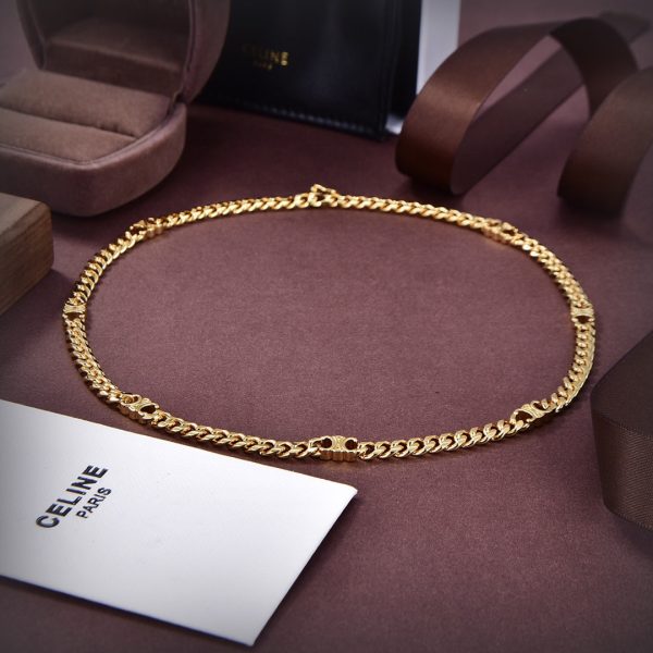 18K CD Triomphe Small Gourmette Necklace - 图片 5