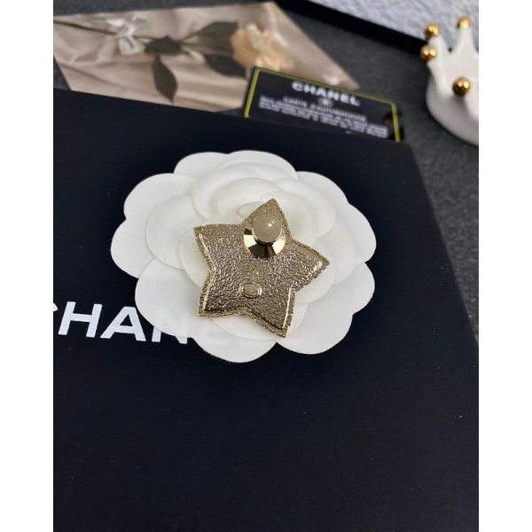 18K CC Star Pearl Brooch - 图片 6