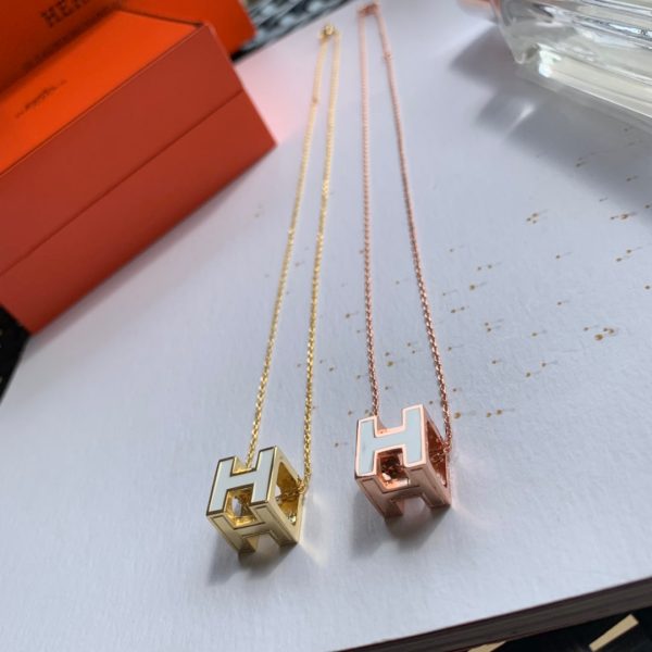 18K Cage D'H White H Necklace - 图片 11