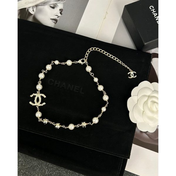 18K CC White Pearls Necklace - 图片 6