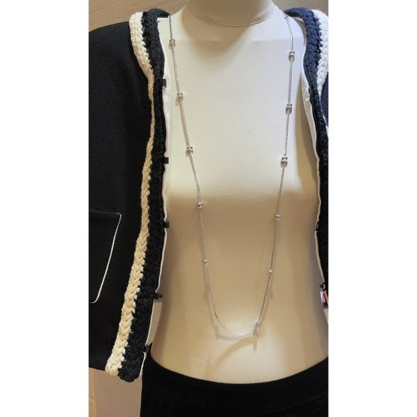 18K CC 24B Flowers Long Necklace - 图片 15