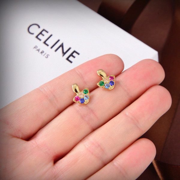 18K CE Colorful Mushroom Earrings - 图片 6