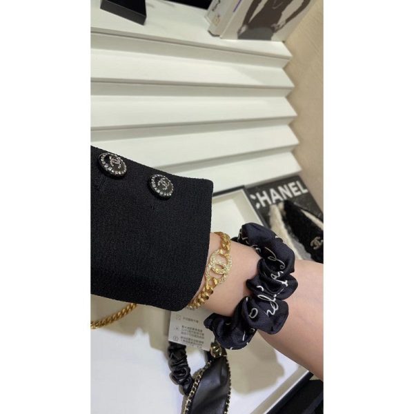18K CC Diamond Chain Bracelet - Image 3