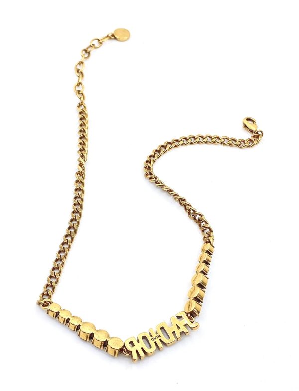 18K CD J'adior Crystal Choker Necklace - 图片 6